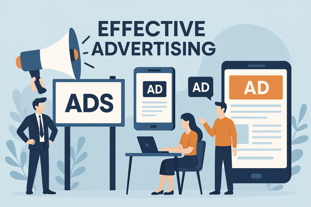 كيف نساعدك للوصول الي الطرق الفعالة للإعلانات