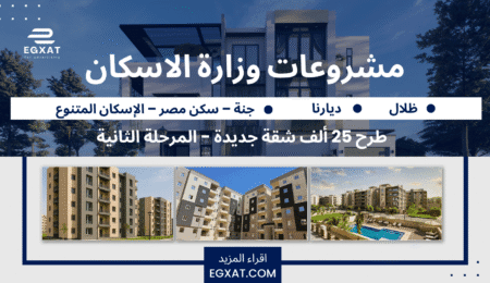 طرح 25 ألف وحدة سكنية شقق وزارة الإسكان 2025 كل التفاصيل والمقارنات