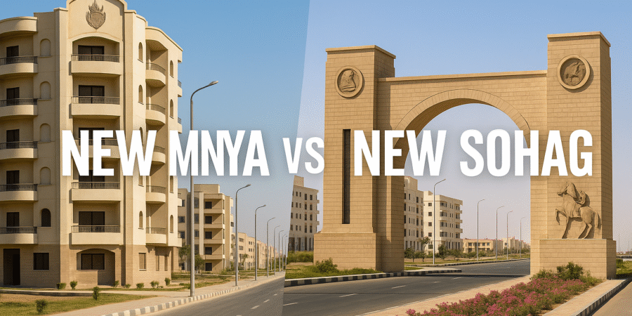 مقارنة شاملة بين مدينة سوهاج الجديدة ومدينة المنيا الجديدة