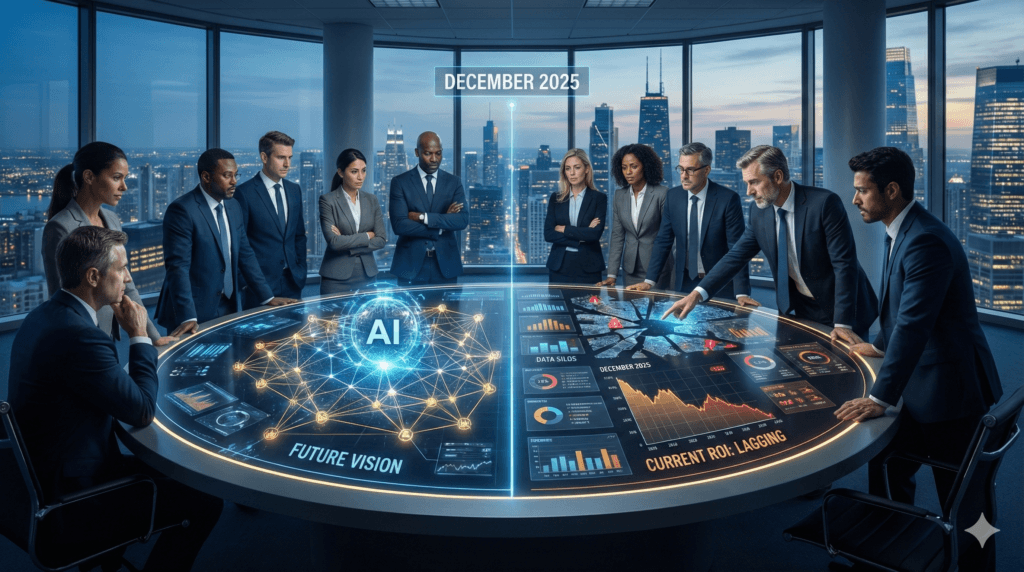 قادة الأعمال والذكاء الاصطناعي في نهاية 2025