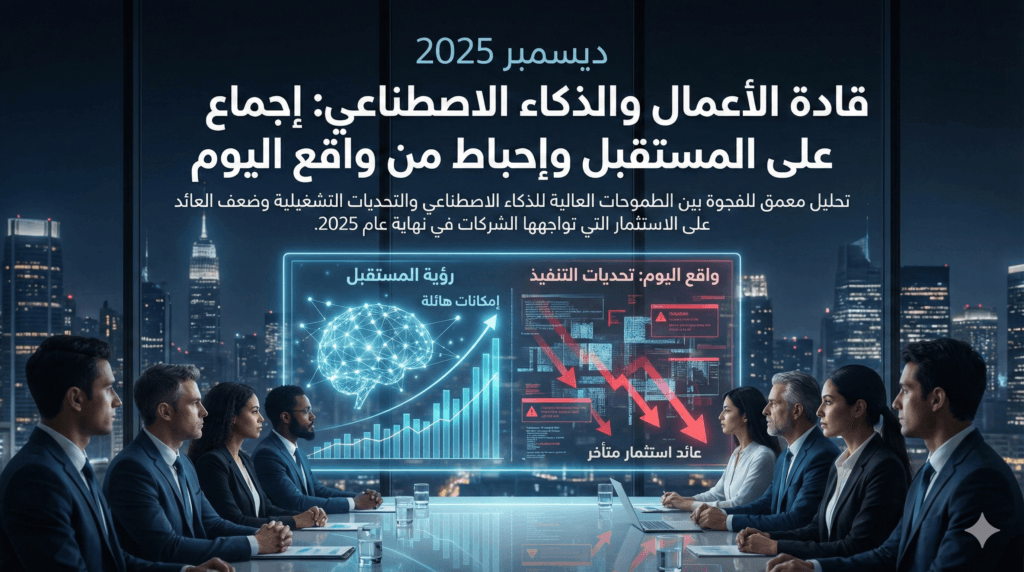 قادة الأعمال والذكاء الاصطناعي في نهاية 2025