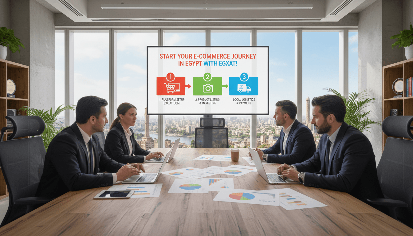 كيفية بدء مشروع تجارة إلكترونية في مصر والبيع أونلاين مع ايجكسات
