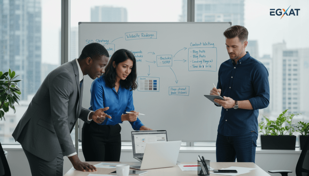 فريق العمل المحترف في منصة ايجكسات