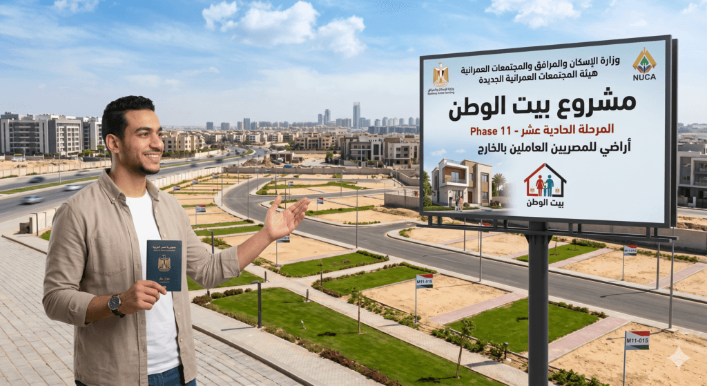 أراضي بيت الوطن المرحلة الحادية عشر للمغتربين المصريين الشروط والخطوات وأحدث المستجدات
